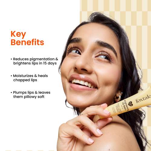 Foxtale: Brightening Lip Balm With Peptides, Vitamin C & Hyaluronic Acid - Clear Glaze  12ml