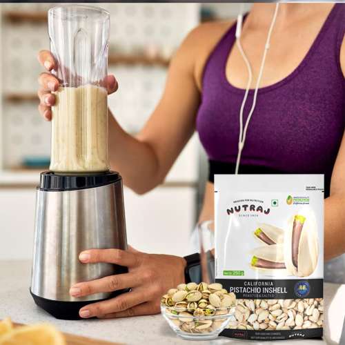 Nutraj: California Roasted & Salted Pistachios - Pack of 2 - 250gm each