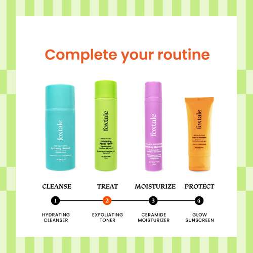 Foxtale: Exfoliating Toner with 5% Latic Acid & Niacinamide   150ml Foxtale: Exfoliating Toner with 5% Latic Acid & Niacinamide   150ml