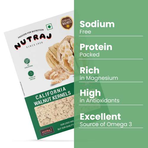 Nutraj: California Walnut Kernels - 250gm