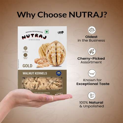 Nutraj: Gold Walnut Kernels - 250gm