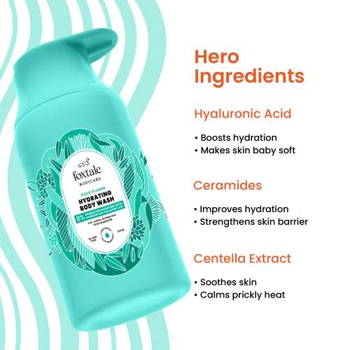 Foxtale: Hydrating Body Wash With Hyaluronic Acid & Ceramides   250ml Foxtale: Hydrating Body Wash With Hyaluronic Acid & Ceramides   250ml