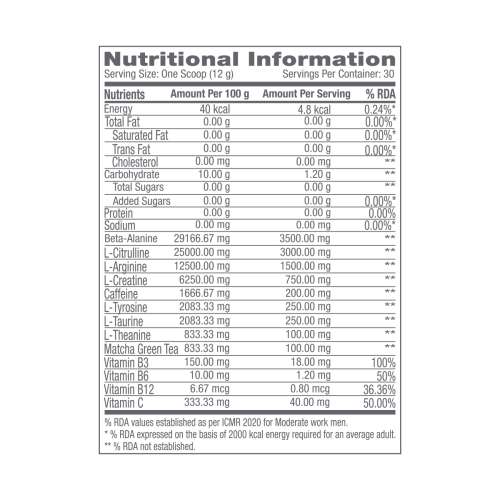 GNC: Pro Performance Pre-Workout Fruit Punch 360gm