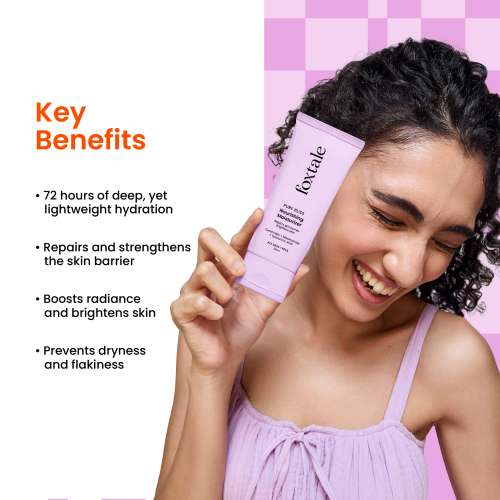 Foxtale: Nourishing Ceramide Moisturiser for 72hrs of Hydrated, Glowing Skin   50ml