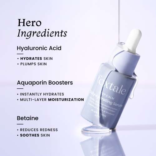 Foxtale: Hydrating Serum With Hyaluronic Acid & 6 Hydration Boosters   30ml