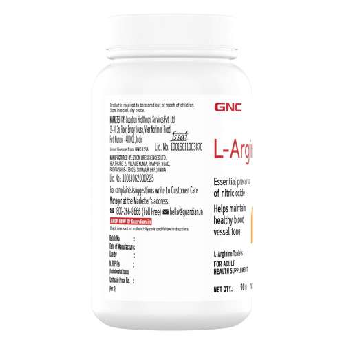 GNC: L-Arginine 1000mg    90 Tablets GNC: L-Arginine 1000mg    90 Tablets