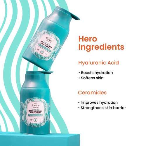 Foxtale: Hydrating Body Lotion 72 HR Hydration, Lightweight Serum-In-Lotion With Hyaluronic Acid & Ceramides   200ml Foxtale: Hydrating Body Lotion 72 HR Hydration, Lightweight Serum-In-Lotion With Hyaluronic Acid & Ceramides   200ml