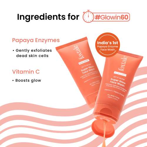 Foxtale: Let It Glow Super Glow Face Wash  150ml Foxtale: Let It Glow Super Glow Face Wash  150ml