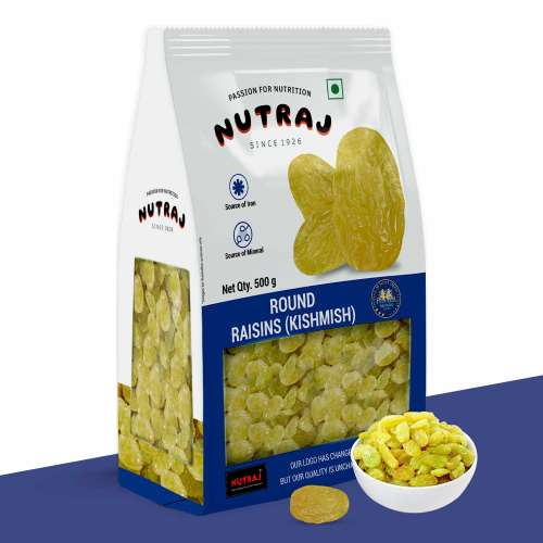 Nutraj: Raisin (Kishmish) 1.5 Kg (500gm x 3), Kismis