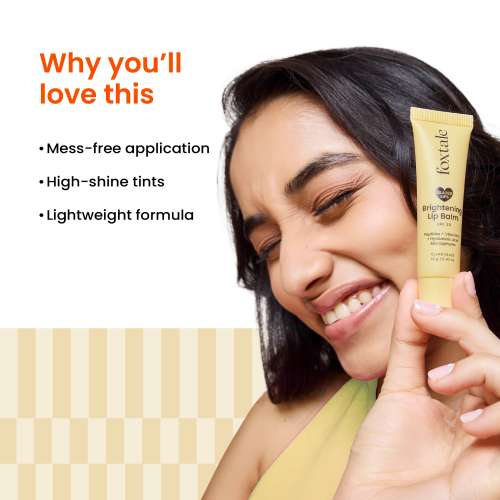 Foxtale: Brightening Lip Balm With Peptides, Vitamin C & Hyaluronic Acid - Clear Glaze  12ml