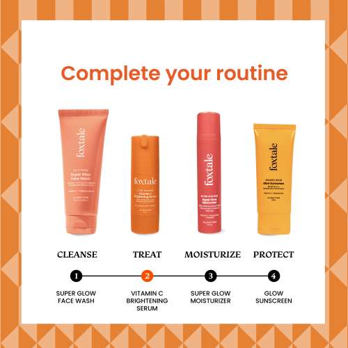 Foxtale: Brightening Vitamin C Face Serum With L-Ascorbic Acid And Vitamin E For Glowing Skin   30ml