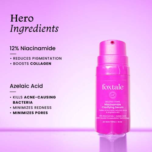 Foxtale: 12% Niacinamide Clarifying Serum  10ml Foxtale: 12% Niacinamide Clarifying Serum  10ml