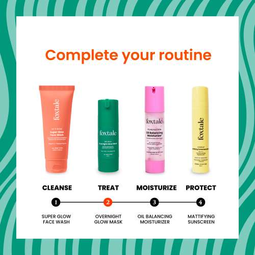 Foxtale: Overnight Glow Mask With 4% Glycolic Acid & 3% Lactic Acid    30ml