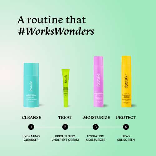 Foxtale: Brightening Under Eye Cream with Vitamin-C, Caffeine & Hyaluronic Acid    20ml