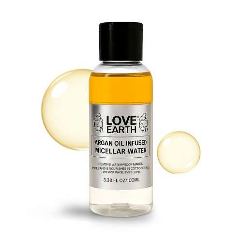 Love Earth: Argan Oil-Infused Micellar Water - 100ml Love Earth: Argan Oil-Infused Micellar Water - 100ml
