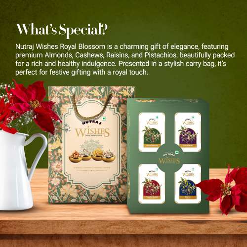 Nutraj: Wishes Royal Blossom   600gm Diwali Gift Box