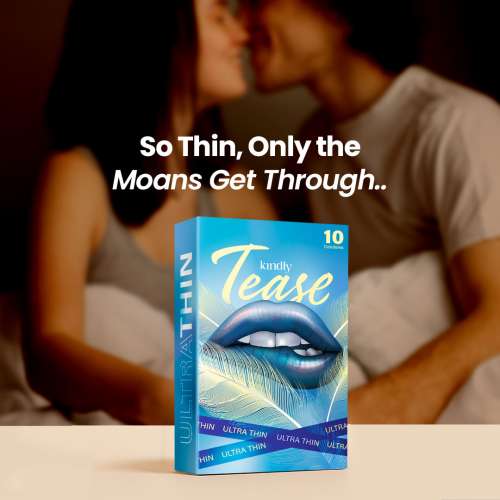 Kindly Health: Tease Ultra Thin Condoms for Men, Pack of 10 