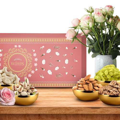 Nutraj: Wishes Roseate Delight   1000gm Diwali Gift Box