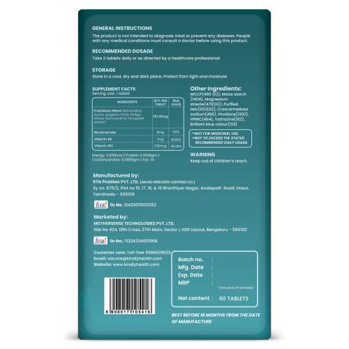 Kindly Health: Reload D-Lay  Vitality & Prolong Release Tablets | 60 Count | Supplements for Men 