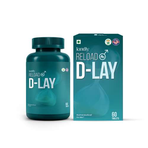 Kindly Health: Reload D-Lay  Vitality & Prolong Release Tablets | 60 Count | Supplements for Men 