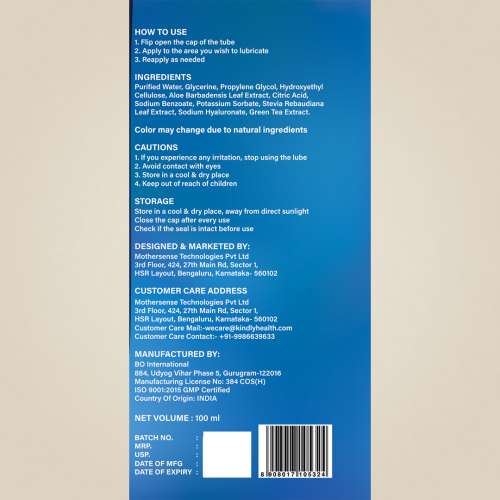 Kindly Health: Tease Natural Lubes for Men   100ml 