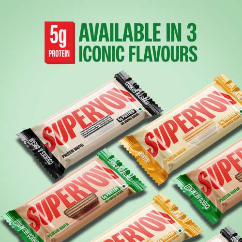 SuperYou: Choco Hazelnut Protein Wafer Mini Bars   Pack Of 10