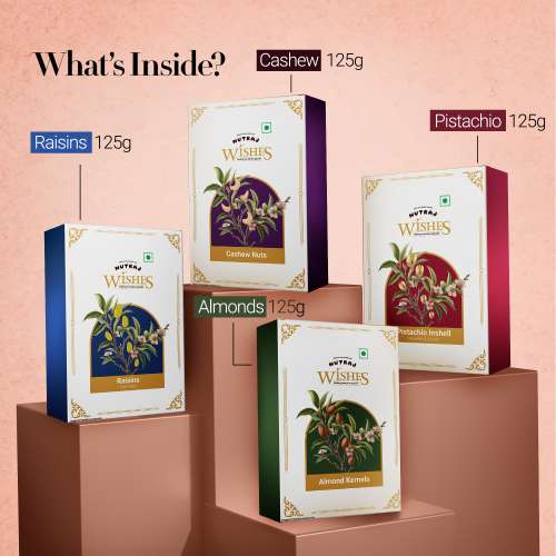 Nutraj: Wishes Royal Blossom   500gm Diwali Gift Box