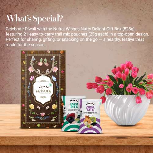 Nutraj: Wishes Nutty Delight   525gm Diwali Gift Box