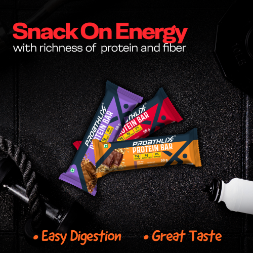 Proathlix: Proathlix Protein Bar Hazelnut    50gm   Pack of 12