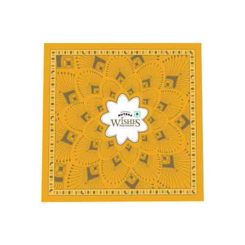 Nutraj: Wishes Yellow Bloom   600gm Diwali Gift Box