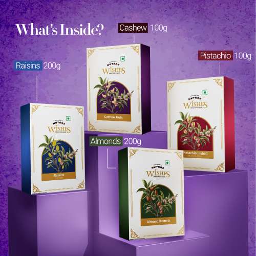 Nutraj: Wishes Floral Majesty    600gm Diwali Gift Box