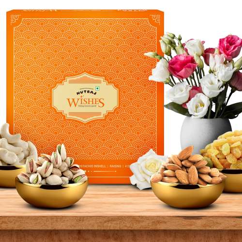 Nutraj: Wishes Healthy Goodness    500gm Diwali Gift Box