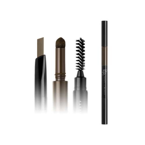 Beauty of Majesty: 3 In1 Triple Edge Eyebrow #01 Gray Brown   0.2gm+0.4gm