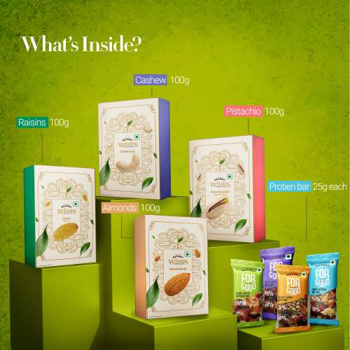 Nutraj: Wishes Healthy Goodness    500gm Diwali Gift Box