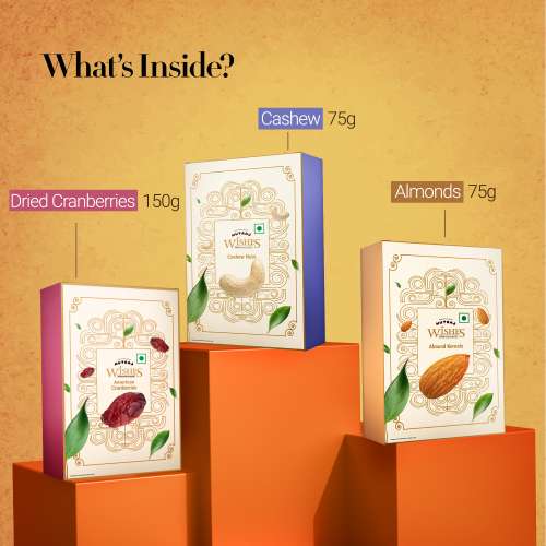 Nutraj: Wishes Birds of Bliss   300gm Diwali Gift Box