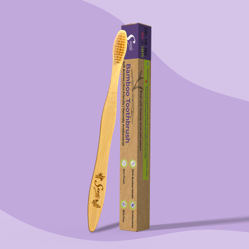 Saathi: Eco-Friendly Bamboo Toothbrush    Ivory