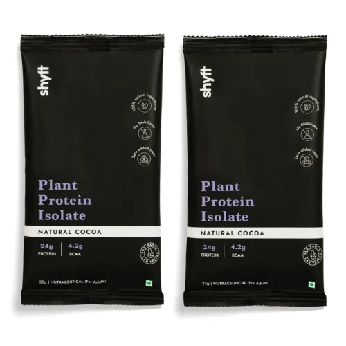 shyft: Plant Protein Isolate - Natural Cocoa   33gm Pack of 2