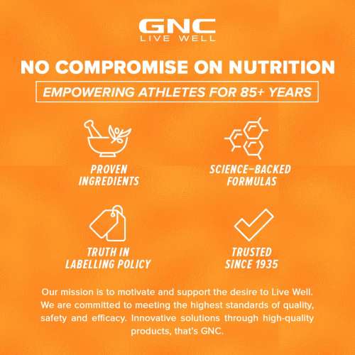 GNC: AMP Gold Series BCAA Advanced | Fastest Muscle Recovery | Tangy Orange | 400gm