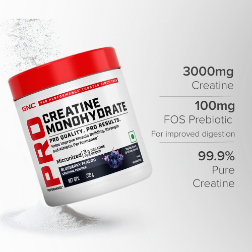 GNC: Pro Performance Creatine Monohydrate | 250gm | Blueberry
