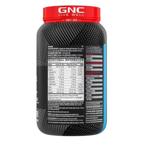 GNC: AMP Pure Isolate Low Carb | Boosts Athletic Performance | 25gm Protein | 6gm BCAA | Chocolate Frosting | 2 lbs