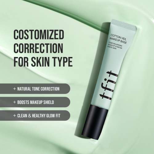 tfit: Cotton Veil Makeup Base 01 Pure Green - Face Base 30ml