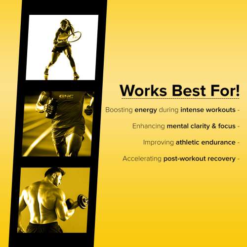 GNC: Pro Performance Pre-Workout | Boosts Energy & Endurance |   1.5gm L-Arginine | 3.5gm Beta-Alanine | 0.2gm Caffeine |Lemon | 360gm