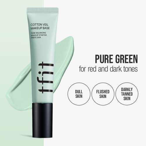 tfit: Cotton Veil Makeup Base 01 Pure Green - Face Base 30ml