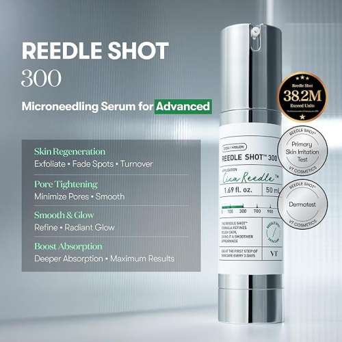 VT Cosmetics: Reedle Shot 300 | Intensive Micro-Needling | Skin Renewal | Anti-Aging | Deep Penetration | 30ml