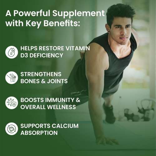 Vlado's Himalayan Organics: Vlado's Himalayan Organics Vitamin D3 60000 IU Tablets | Cholecalciferol I Vitamin D3 60k Supplement | Vitamin D 60000 iu Tablets | Cholecalciferol Supplement 60000iu for men & women | Orange Flavour - 40 Tablets