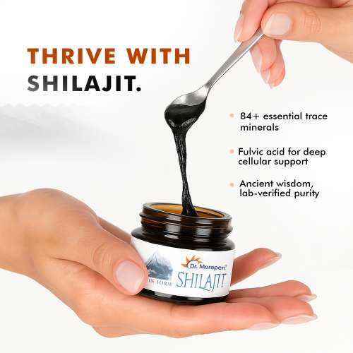 Dr. Morepen: Natural & Pure Himalayan Shilajit Resin - 126gm