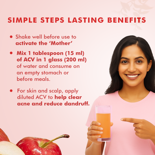 Dr. Morepen: Apple Cider Vinegar With 2x Mother Raw & Unfiltered - Buy 1 Get 1 Free Vinegar - (2 x 0.5 L)