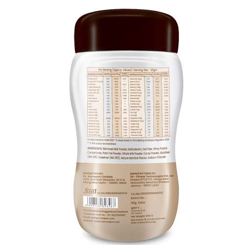 Dr. Morepen: Weight Gainer for Weight Gain, Chocolate Flavour - 500gm