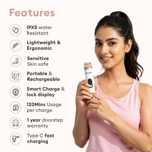Protouch: PROTOUCH All-in-1 All Rounder Womens Trimmer & Epilator | Face, Body, Bikini & Underarms | Rechargeable & Painless Hair Removal
