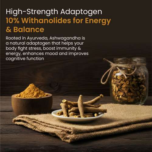 Vlado's Himalayan Organics: Vlado's Himalayan Organics Pure Ashwagandha -10% Withanolides with Ultra High Potency - 600MG - Highly Concentrated & Third-Party Lab Tested - Ayurvedic Supplement - Focus, Mood Support, Increase Energy, Strength - Enhanced Mood & Performance - 30 Capsule